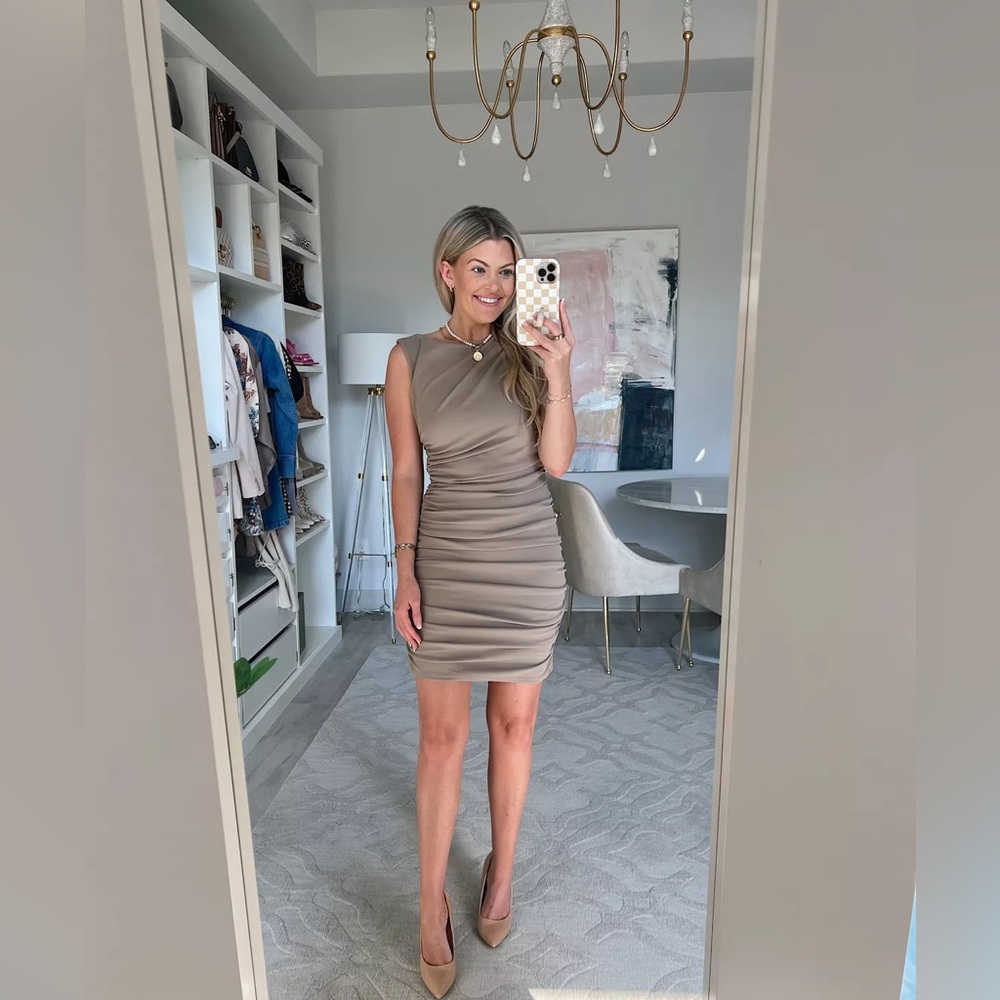 Abercrombie & Fitch Tan Mini Dress
